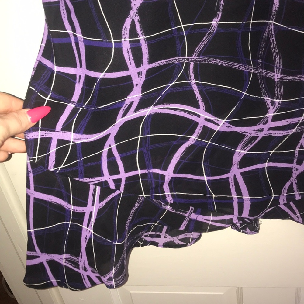Cute black & purple ruffle skirt - Picture 2 of 5